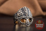 Viking Helmet Ring II - Bronze