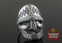 Viking Helmet Ring V - 925 Silver