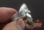 Viking Helmet Ring V - 925 Silver