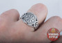 Vegvísir Ring - Endless Knot, 925 Silver