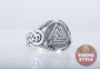 Valknut Ring - Endless Knot, 925 Silver