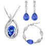 Austrian Crystal Flame Necklace, Bracelet & Earrings Fashion Jewelry Set