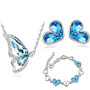 Austrian Crystal Butterfly Necklace, Bracelet & Earrings Fashion Jewelry Set