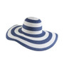 Summer Wide Brim Floppy Striped Straw Sun Ladies Hat