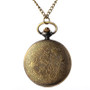 Bronze Pocket Watch with Roman Numeral Carving