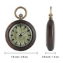 All Wood Pocket Watch with Bronze Chain