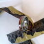 8mm Silver Plated Meteorite and Real Wood Inlay Tungsten Ring