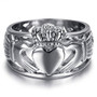 Men Stainless Steel Claddagh Ring