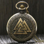 Valknut Quartz Pocket Watch