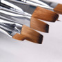 Flat Nylon Paint Brushes - Set of 9