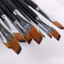 Flat Nylon Paint Brushes - Set of 9