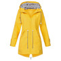 Sfit Autumn and Winter Women's Raincoat Transition Jacket Long Sun Hiking Jacket Outdoor Camping Windproof Jacket Coat