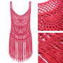 Sexy Tassel Crochet Bikini Cover Ups  Beach Dress