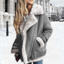 2020 Faux Shearling Sheepskin Coat Women Leather Thick Suede Jacket Women Autumn Winter Lambs Wool Short Motorcycle Coats