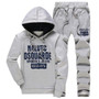 New Winter Thicken Warm Tracksuit Men 3 Pieces Hooded Fleece Hoodies+Zipper Vest+Sweatpants Track Suit Man Print Sportswear Coat