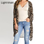 Leopard Print Kimono Beach Cover-Ups