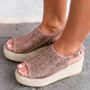 Hemp Wedge Sandals