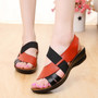 Leather flat sandals