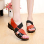 Leather flat sandals