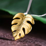 Handmade Monstera Pendant