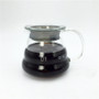 Free Shipping High quality 1-2 cup metal coffee filter + 360ml cute glass coffee pot combination set