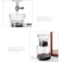 600ML high-capacity wooden frame glass coffee pot set / high quality drip filter coffee pot ice drop coffee filter tool