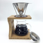 Portable stainless steel coffee filters / reusable V-type filter cup filter cone filter drip coffee maker tool sets