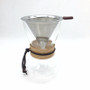 3-4 cups of coffee a portable stainless steel metal filter screen filter funnel / filter cup filters drip coffee and tea tools