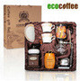 1Set Free Shipping Espresso Latte Cappuccino Coffee  Accessories Gift Box  coffee grinder+ Vietnamese pot + coffee travel mug