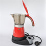 6 cups filter cartridge material Aluminium electric Moka pot/Mocha coffee pots filtering tools filter coffee pot in red and blue