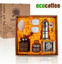 Free Shipping Nice Coffee Accessories Gift Box  coffee grinder+French press