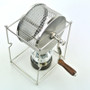 1Pc Free Shipping Homeuse Manual Coffee Bean Roaster Stainless Steel Food Roaster