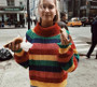 Rainbow Turtleneck Sweater