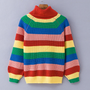 Rainbow Turtleneck Sweater