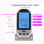 Wireless Digital Thermometer LCD Remote BBQ Grill Meat Kitchen Oven Food Cooking