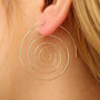 Big Swirl Hoop Earrings