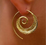 Big Swirl Hoop Earrings