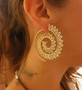 Big Swirl Hoop Earrings