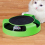 Pet Automatic Toy Tease Cats Interactive Mouse Running Along The Track Turntable Toy Smart Teasing Cat Stick Crazy Game Cat Toy