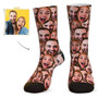 Custom Face Mash Socks For Couple - Funny Gifts - Put Any Face On Socks