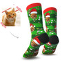 Custom Christmas Cat Face Socks - Best Christmas Gifts For Cat Lovers