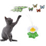 Rotating  Cat Toy with Bird or Butterfly