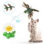 Rotating  Cat Toy with Bird or Butterfly