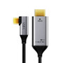 2020 CABLETIME USB C to HDMI 90degree Cable Adapter Type C to HDMI 4K 60Hz for Huawei Mate30/20 P30/20 Pro Samsung Xiaomi C030