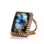 Labradorite Statement Ring