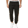 Men Striped Joggers Sweatpants Houndstooth Ankle-Length Pants