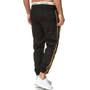 Men Striped Joggers Sweatpants Houndstooth Ankle-Length Pants