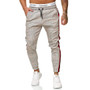 Men Striped Joggers Sweatpants Houndstooth Ankle-Length Pants