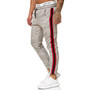 Men Striped Joggers Sweatpants Houndstooth Ankle-Length Pants