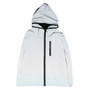 Men Women Long Sleeved Reflective Windbreaker Jackets Hooded Hip-hop Streetwear Night Shiny Zipper Coats